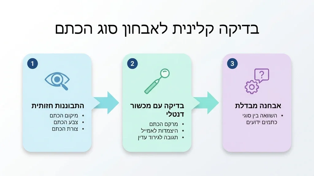 בדיקת כתמים לבנים בשיני ילדים במרפאה